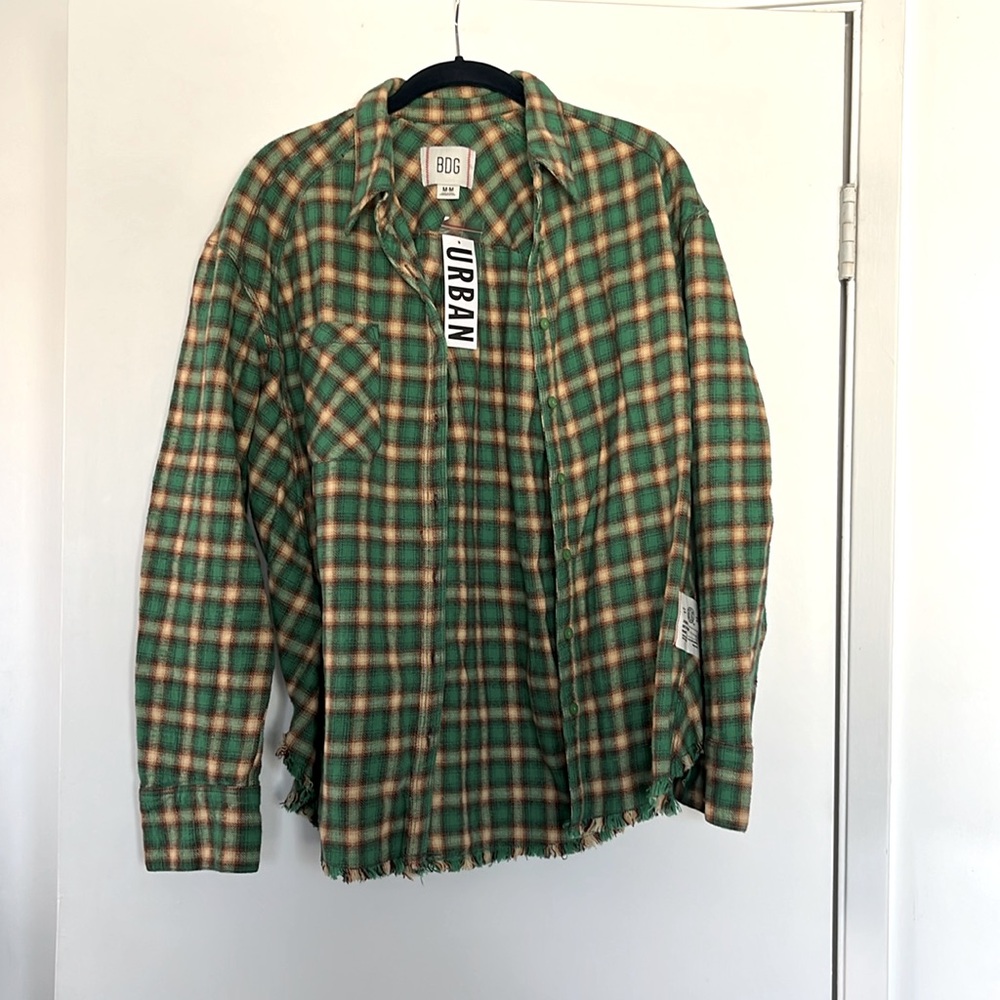 Urban Outfitters BDG Distressed Flannel Shirt